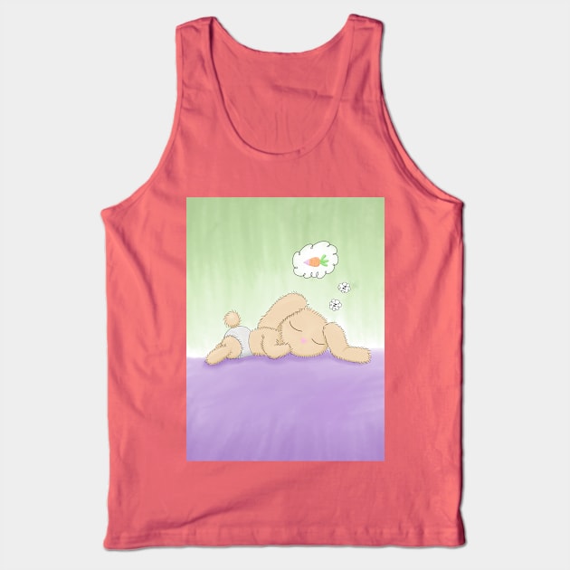 B. B. Bunny Sleeping Gender Neutral Tank Top by Myowu